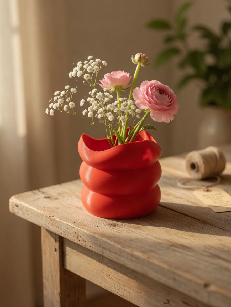 Red Vase 4